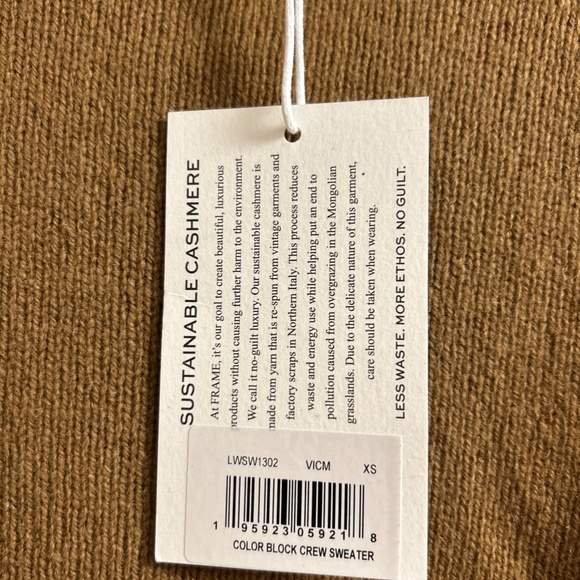 Frame Cashmere colorblock sweater XS - Picture 7 of 9